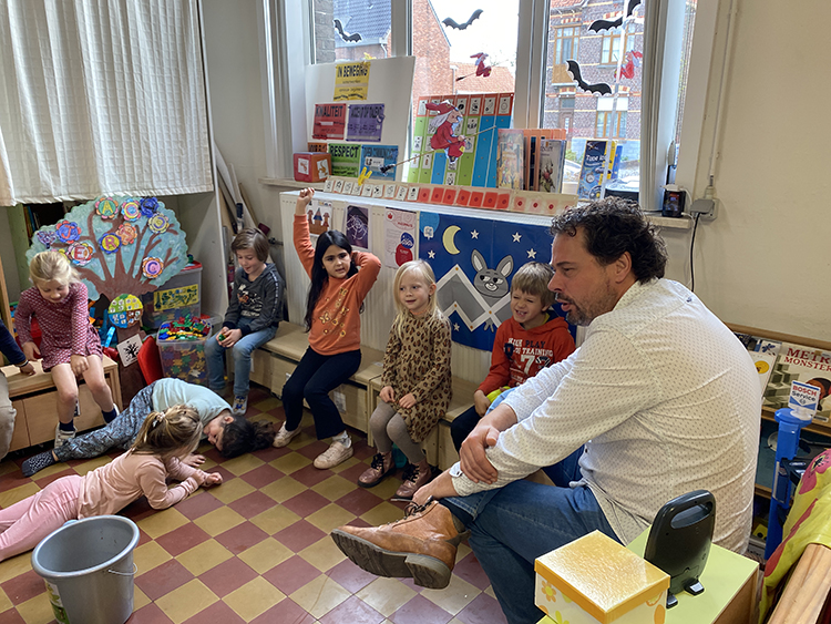 leraar voor de klas